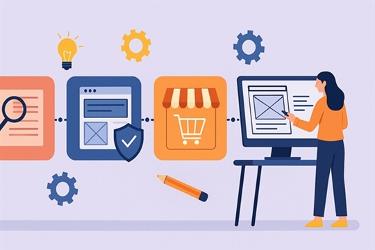 مراحل طراحی سایت فروشگاهی حرفه‌ ای