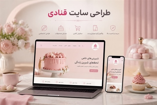 طراحی سایت قنادی و شیرینی فروشی