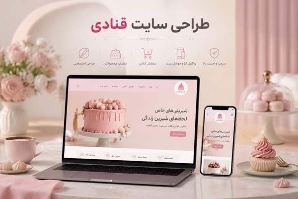 طراحی سایت قنادی و شیرینی فروشی
