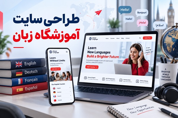 طراحی سایت آموزشگاه زبان
