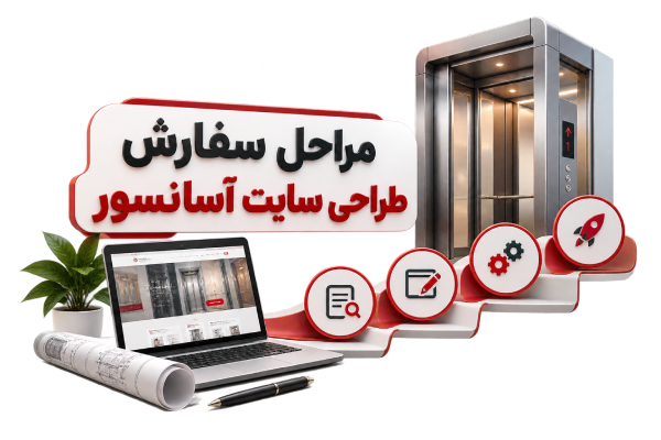 مراحل طراحی سایت آسانسور