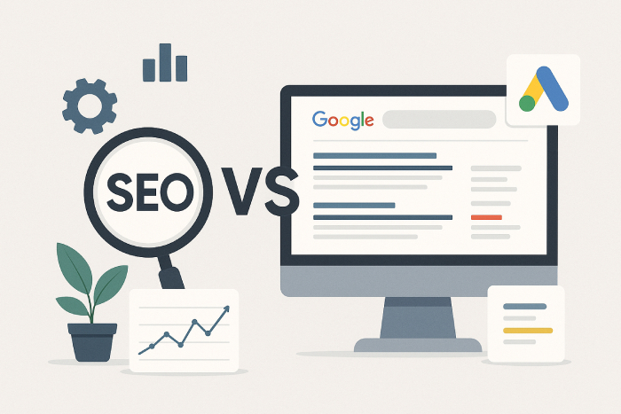 انتخاب بین سئو و گوگل ادز