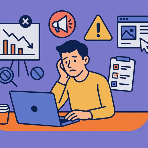 اشتباهات رایج در بازاریابی آنلاین