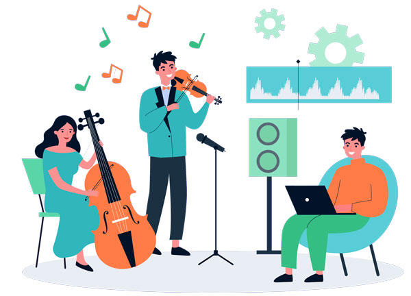 ساخت سایت برای آموزشگاه موسیقی